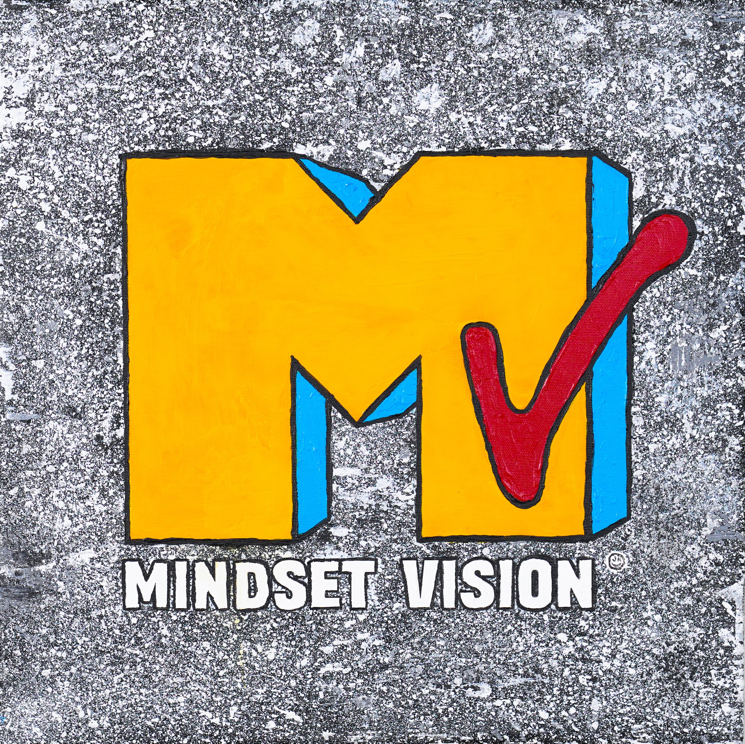   Mindset Vision   16 × 16 in.  Acrylic on canvas 