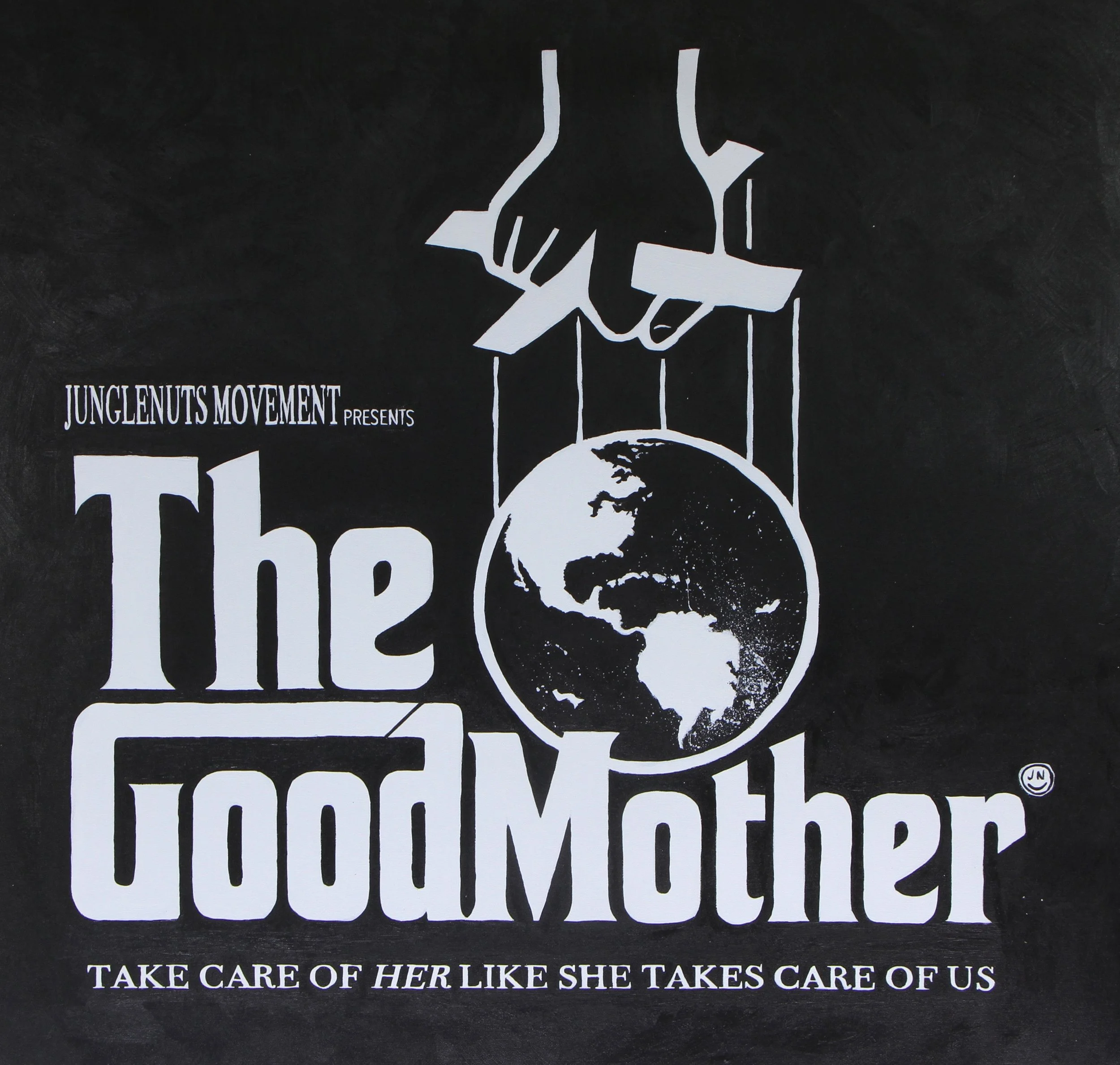   The Goodmother   30 × 30 in.  Acrylic on canvas 