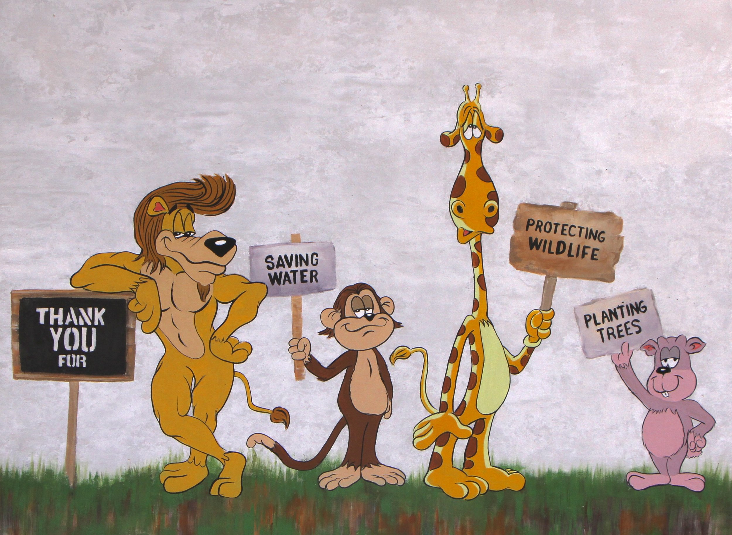   Group 1 Thank You    22.5 × 30 in.   Acrylic on canvas 