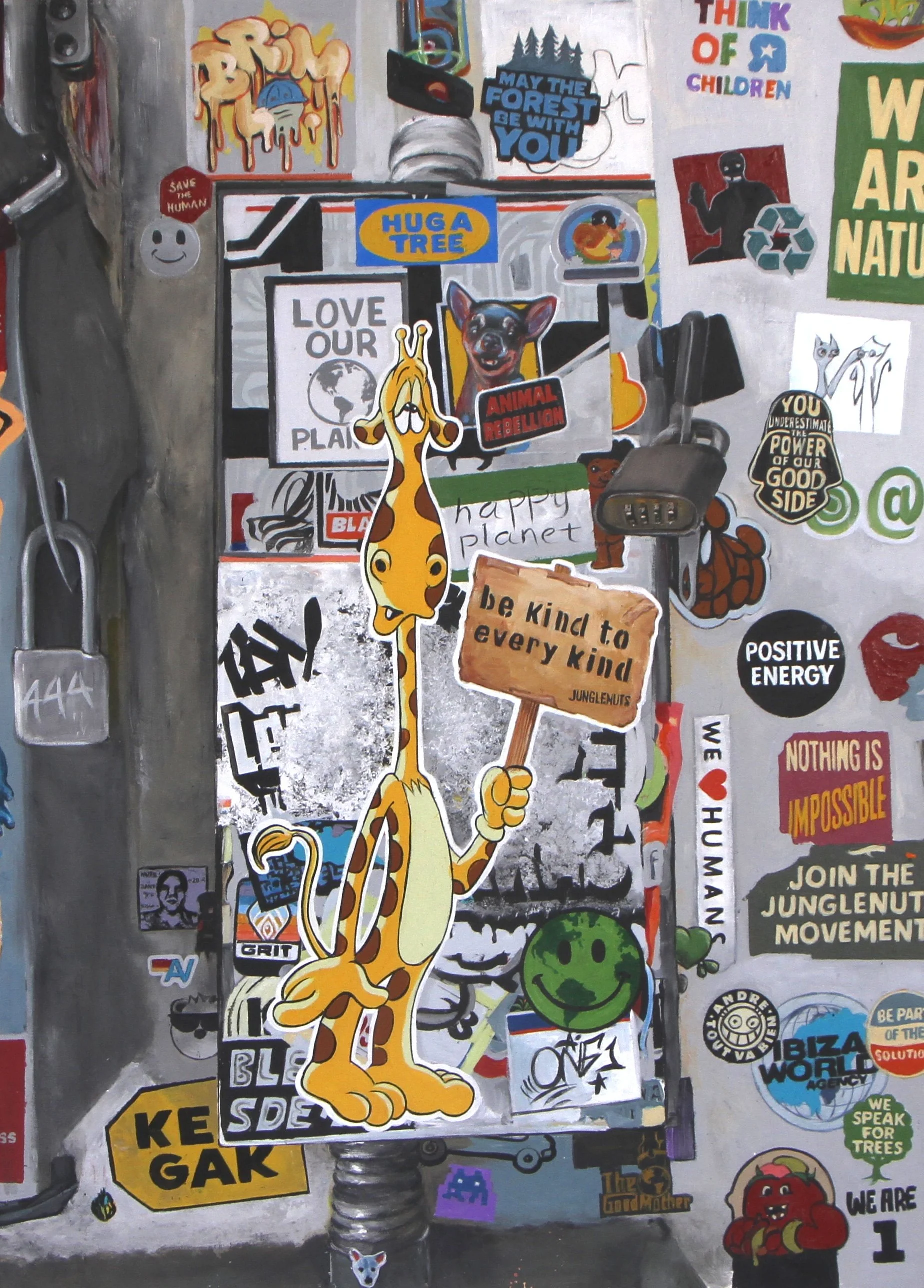  We Got the Power   31 × 22.5 in.  Acrylic on canvas 