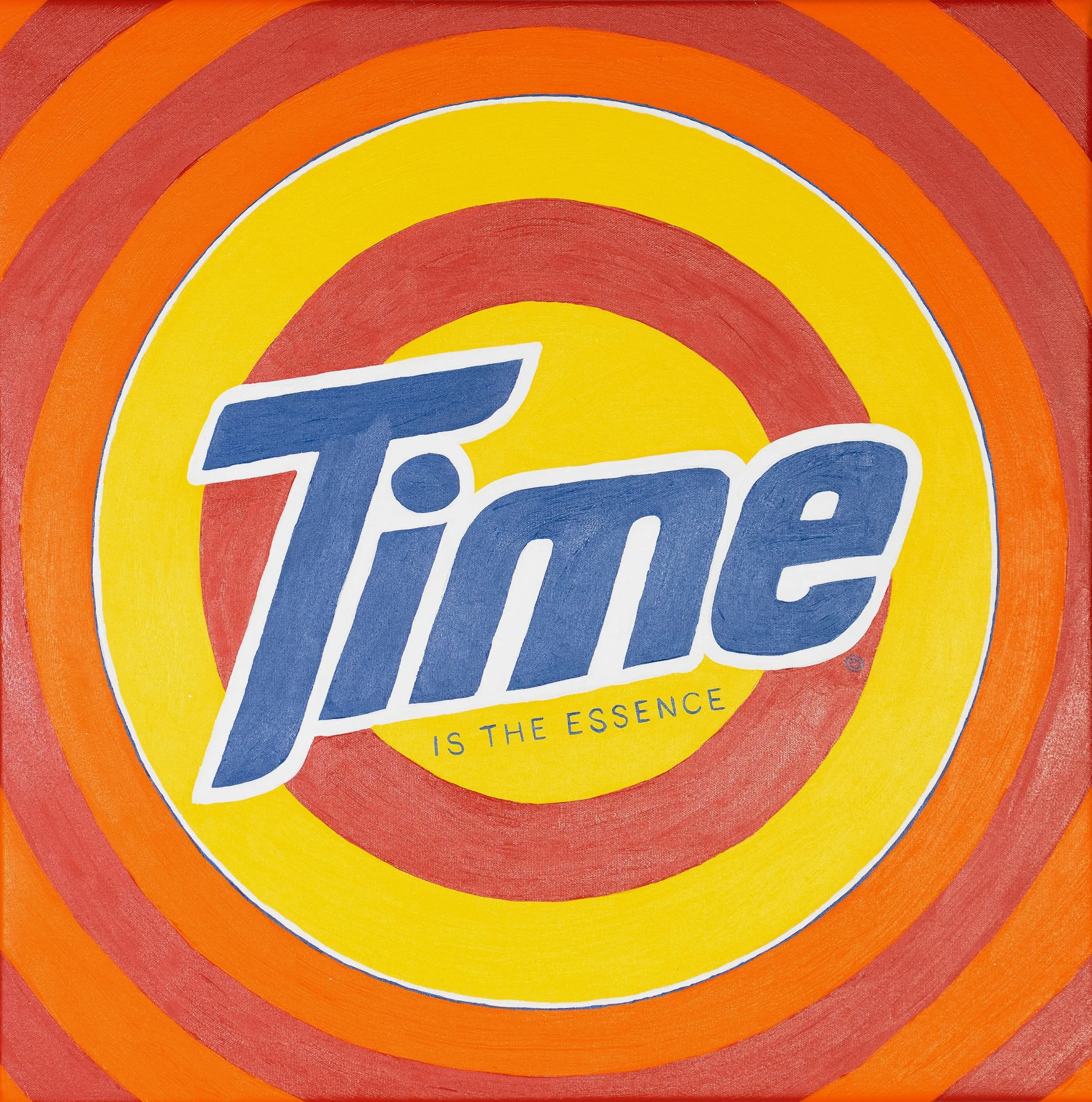  Time is the Essence  Acrylic on canvas 36 × 36 in. 
