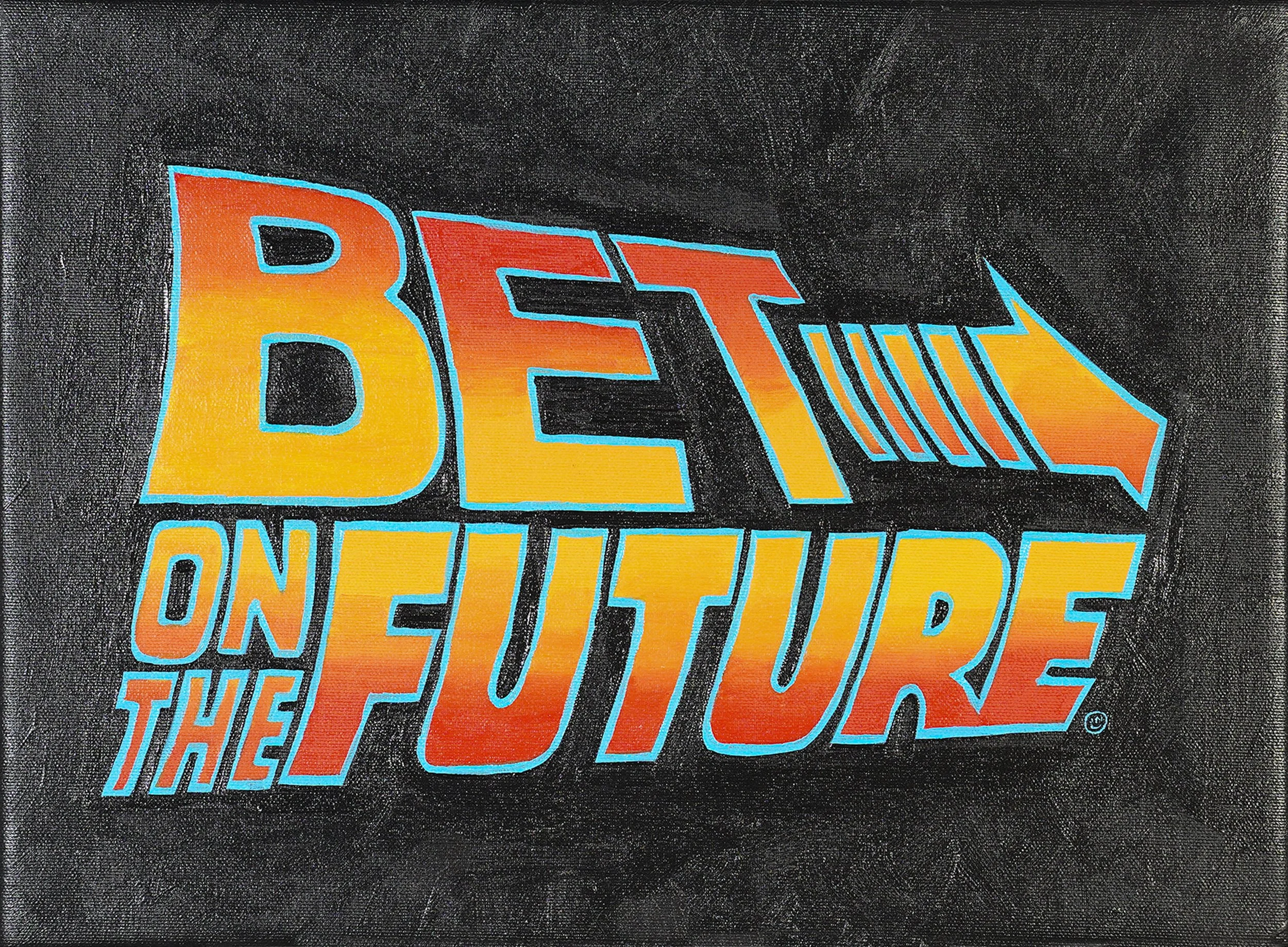  Bet on the Future  Acrylic on canvas  11 × 15 in. 