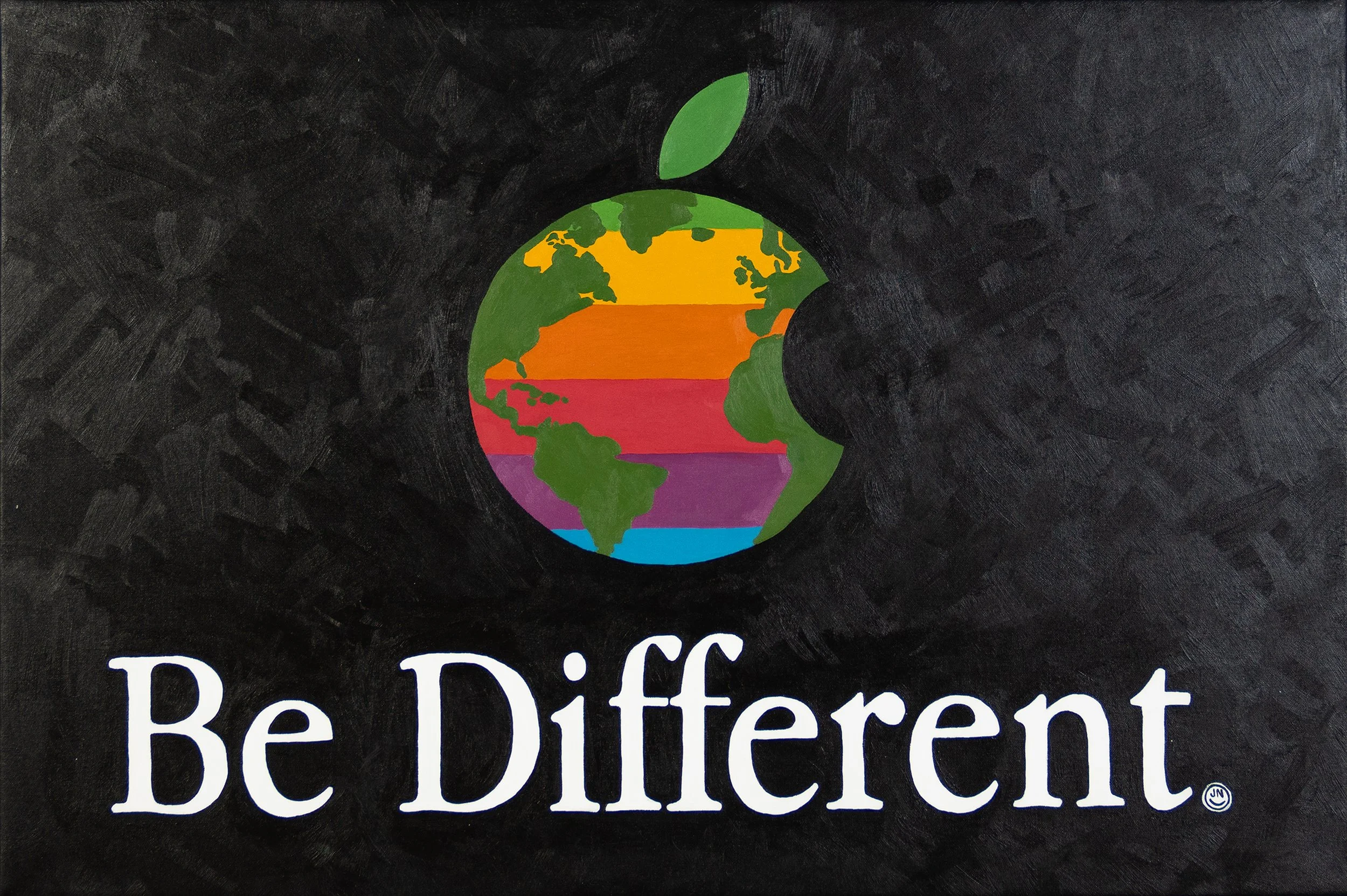  Be Different  Acrylic on canvas 24 × 36 in. 