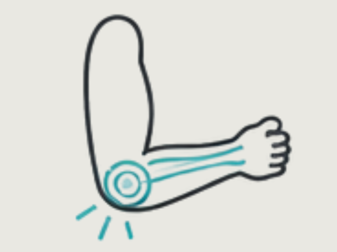 Elbow pain icon