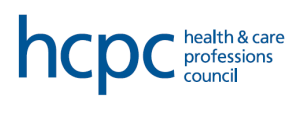 HCPC logo with text 'health & care professionals council'