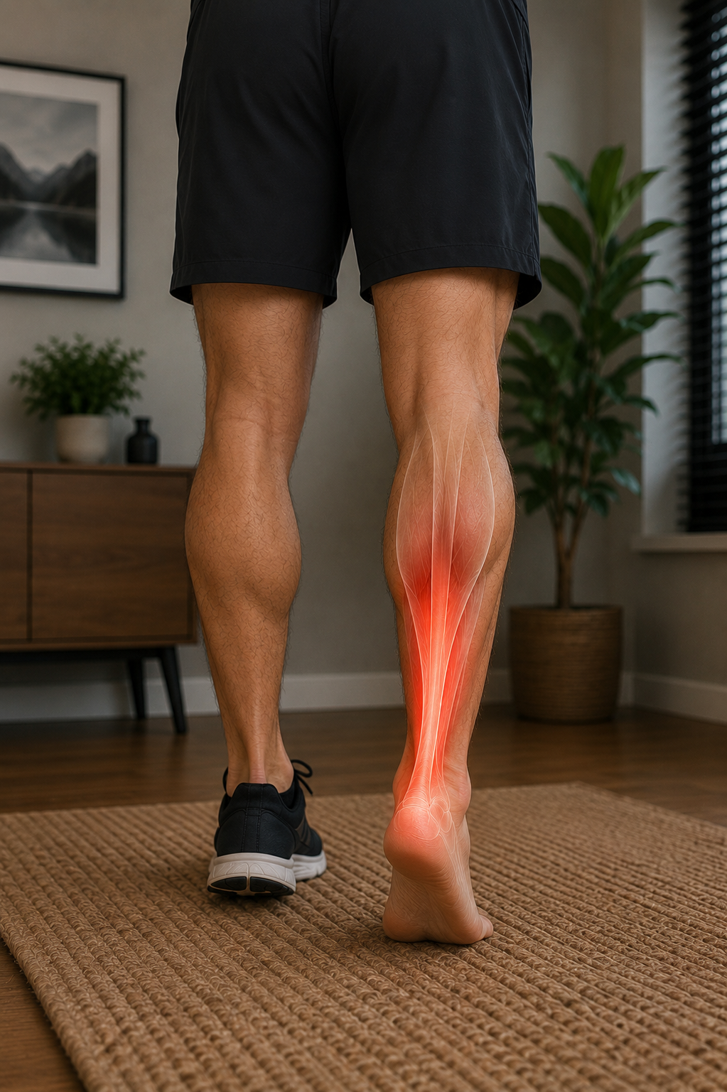 Achilles tendinopathy and pain at the back of the ankle