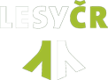 Logo with the text 'LEŚY' in black and green, with a stylized green and white tree or leaf design.