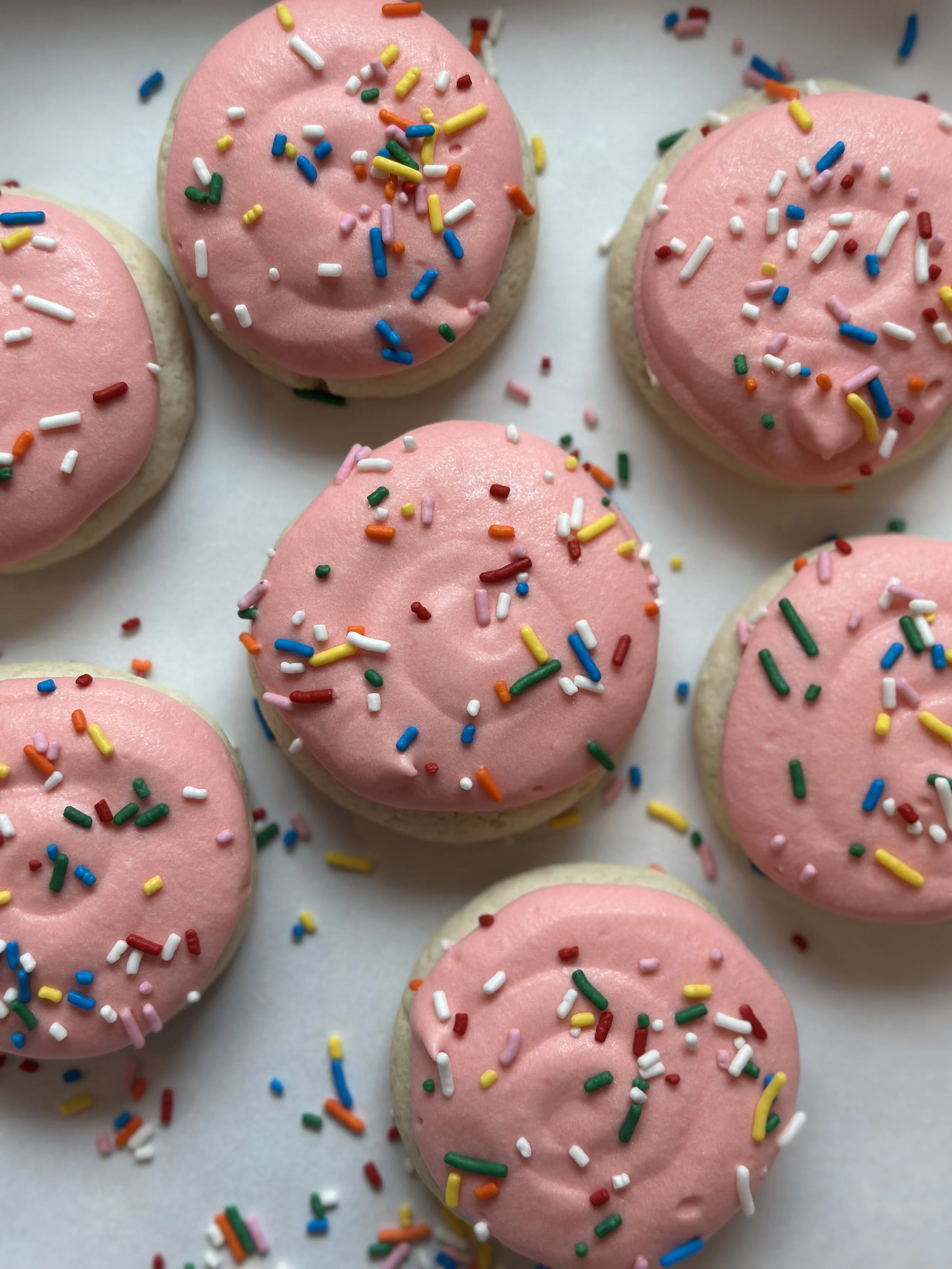 Frosted Almond Sugar Cookies - $/dozen