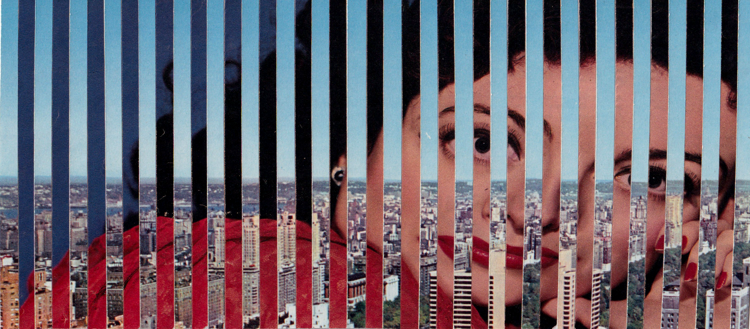Over the city. Analog Collage - Rollage Technique - 2x4.