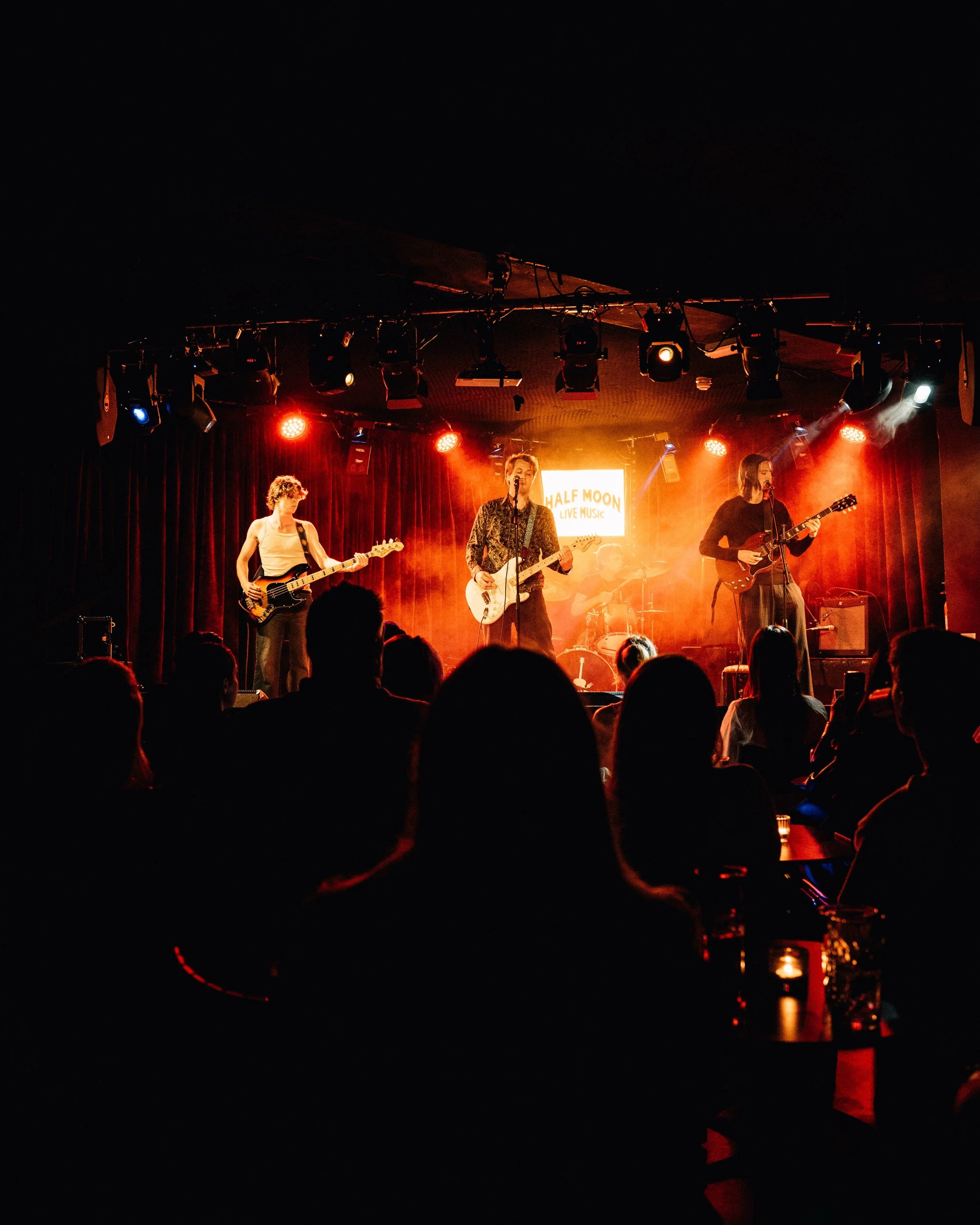 Had such a BLAST at @halfmoonputney 😍🖤🎸 Thank you for coming. More soon. 🖤

📸: @romytakesphotos @emily.dxwning 
🥁🎸: @caezartheday @henrytbass04 @alec_stone