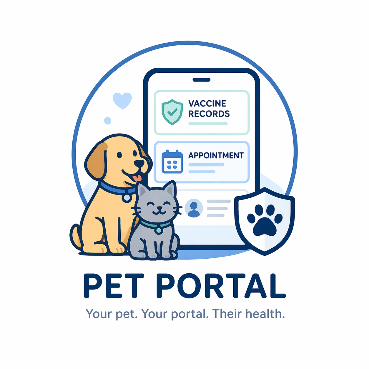 Book an appointment through Pet Portal