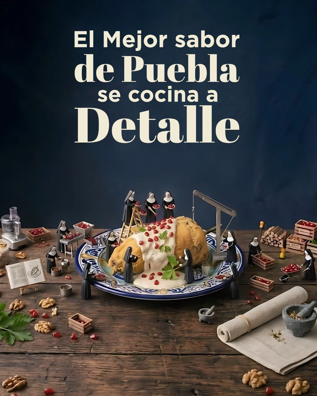 El mejor platillo de Puebla se cocina a detalle ✨
Y nosotros te esperamos con ese gran detalle que caracteriza el sabor de un buen chile en nogada 😋

🗓️ Del 23 al 26 de julio
📍 Parque del Carmen
🎉 Domingo 26 regalaremos 10,000 chiles en nogada. 
