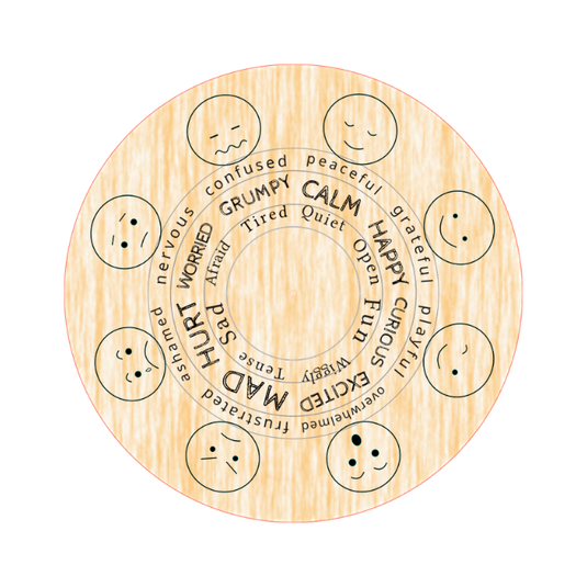 Wooden Feelings Wheel