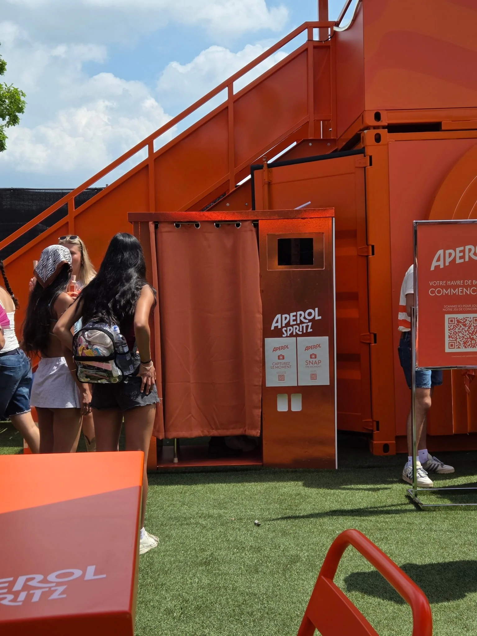 Custom Enclosed Photo Booth with branded prints and instant sharing