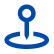 A simple black icon of a location pin.
