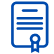 A blue icon of a server with three horizontal lines inside.