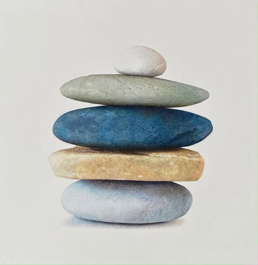 “Cairn Family #5,” colored pencil (15"x15") – $1750