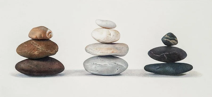 “Basic Trio,” colored pencil (11"x24") – $2800