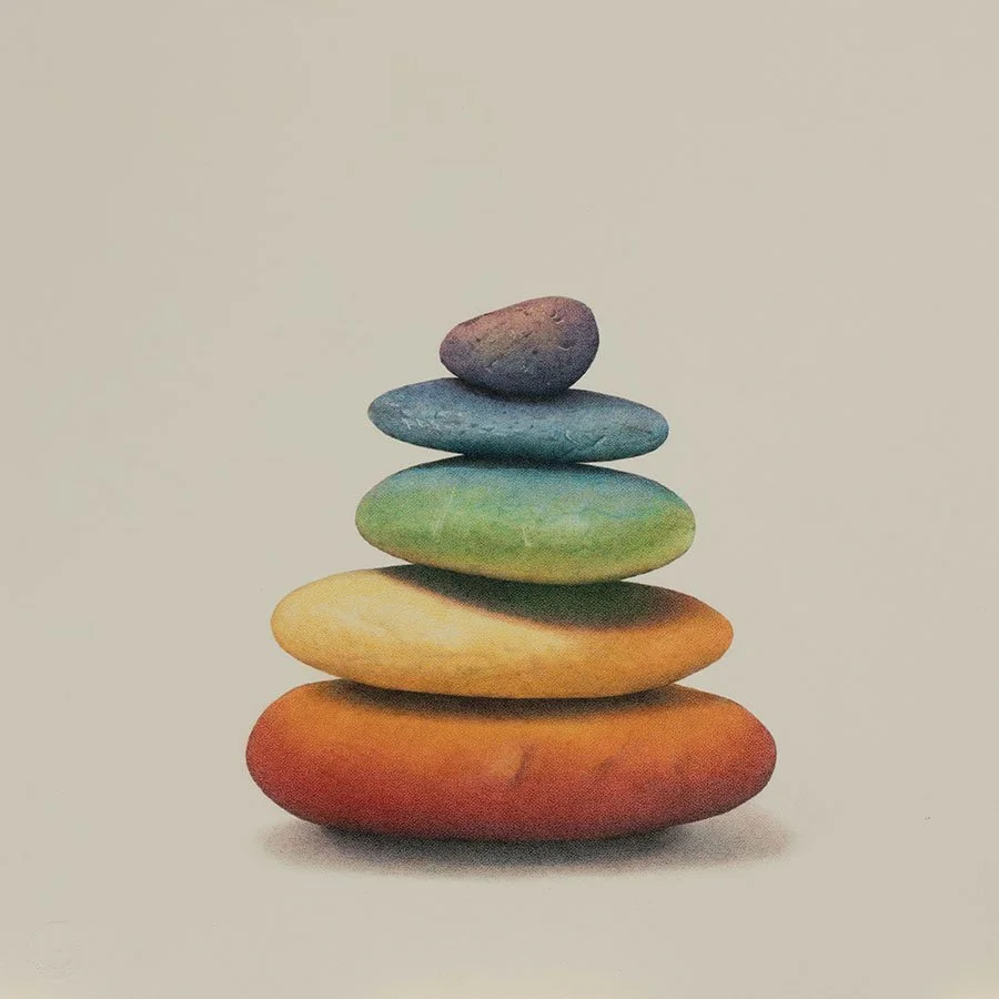 “Prism Cairn #2,” colored pencil (15"x15") – $1750