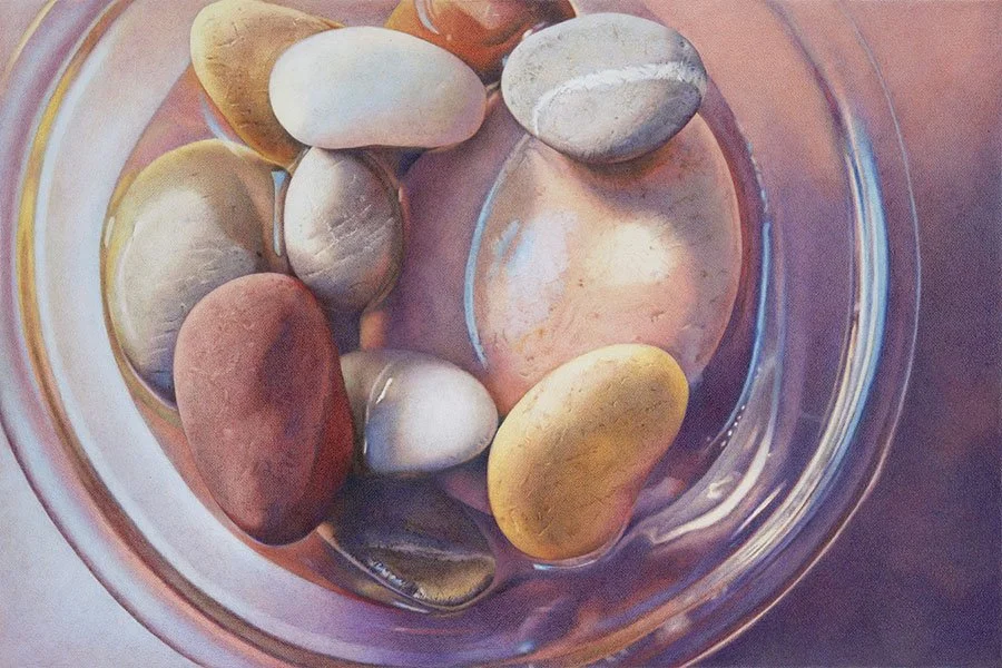 “Pastel Oasis,” colored pencil (11.25"x17")– PRIVATE COLLECTION