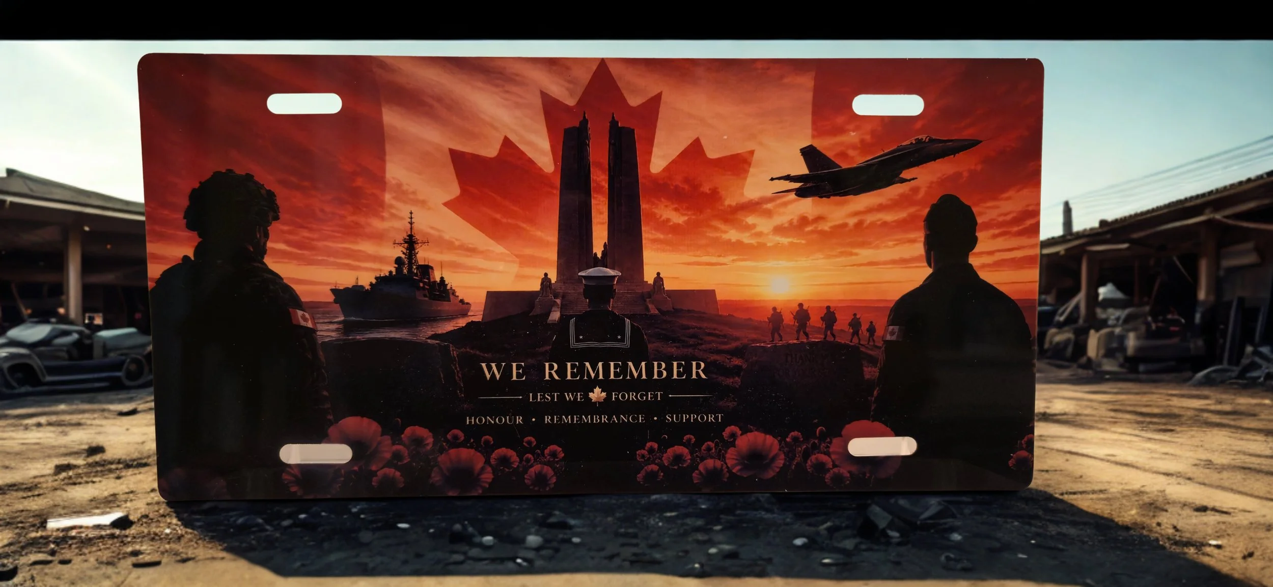 CAF Memorial Plate