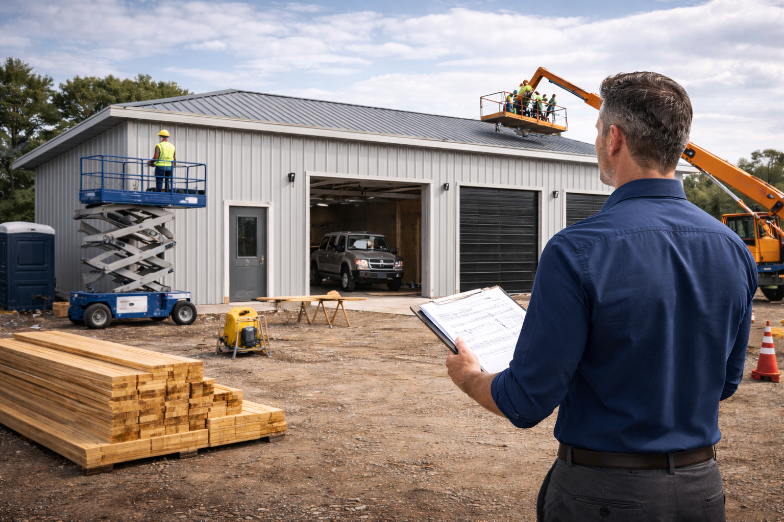 Small business building a facility to expand their infrastructure and support business growth