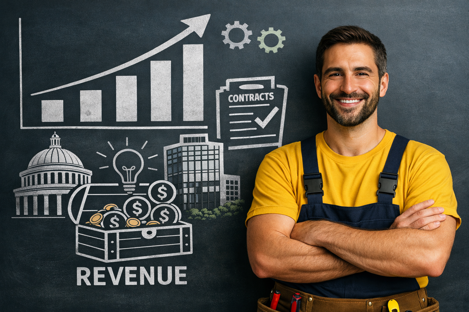 Small business revenue growth through commercial and government contracts