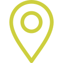 A map pin icon, typically used for location markers.