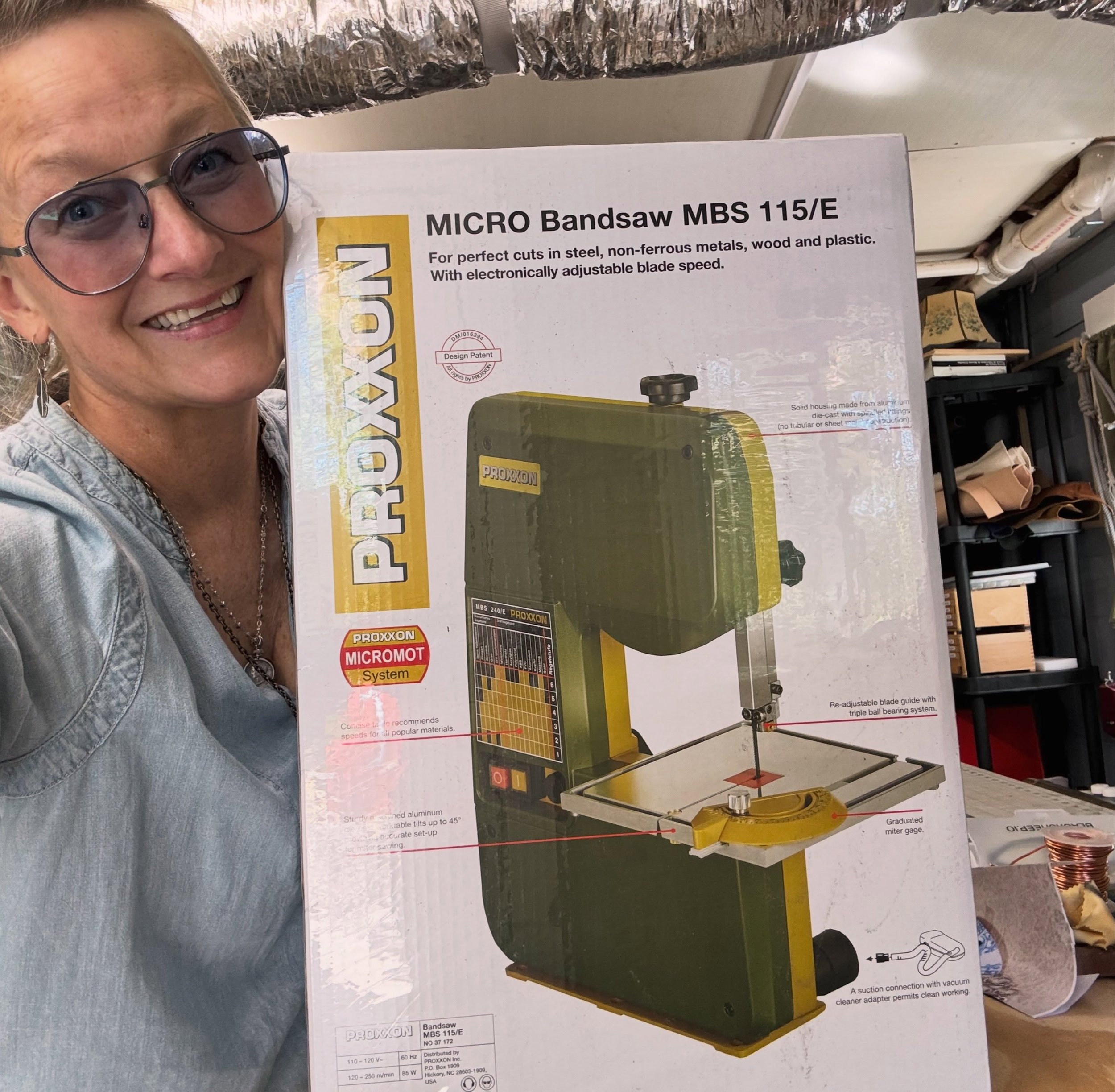 I bought myself a bandsaw for my birthday (10/5) &mdash;because at our age, waiting to see if someone else gets you what you want is just poor planning. 

Now I&rsquo;m living in the present, making the best of the present, and keeping the first-aid 