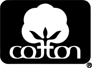 Logo of a cotton plant with the word 'cotton' underneath
