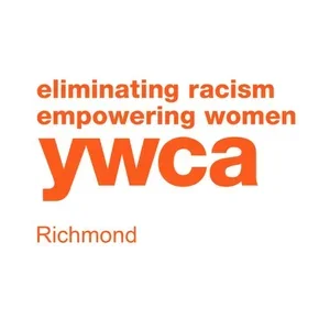 YWCAs logo with the words "eliminating racism, empowering women" in orange text, and "Richmond" written below.