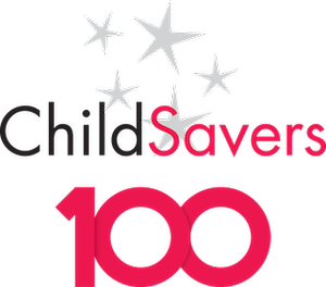 ChildSavers 100 logo with five stars above the text.
