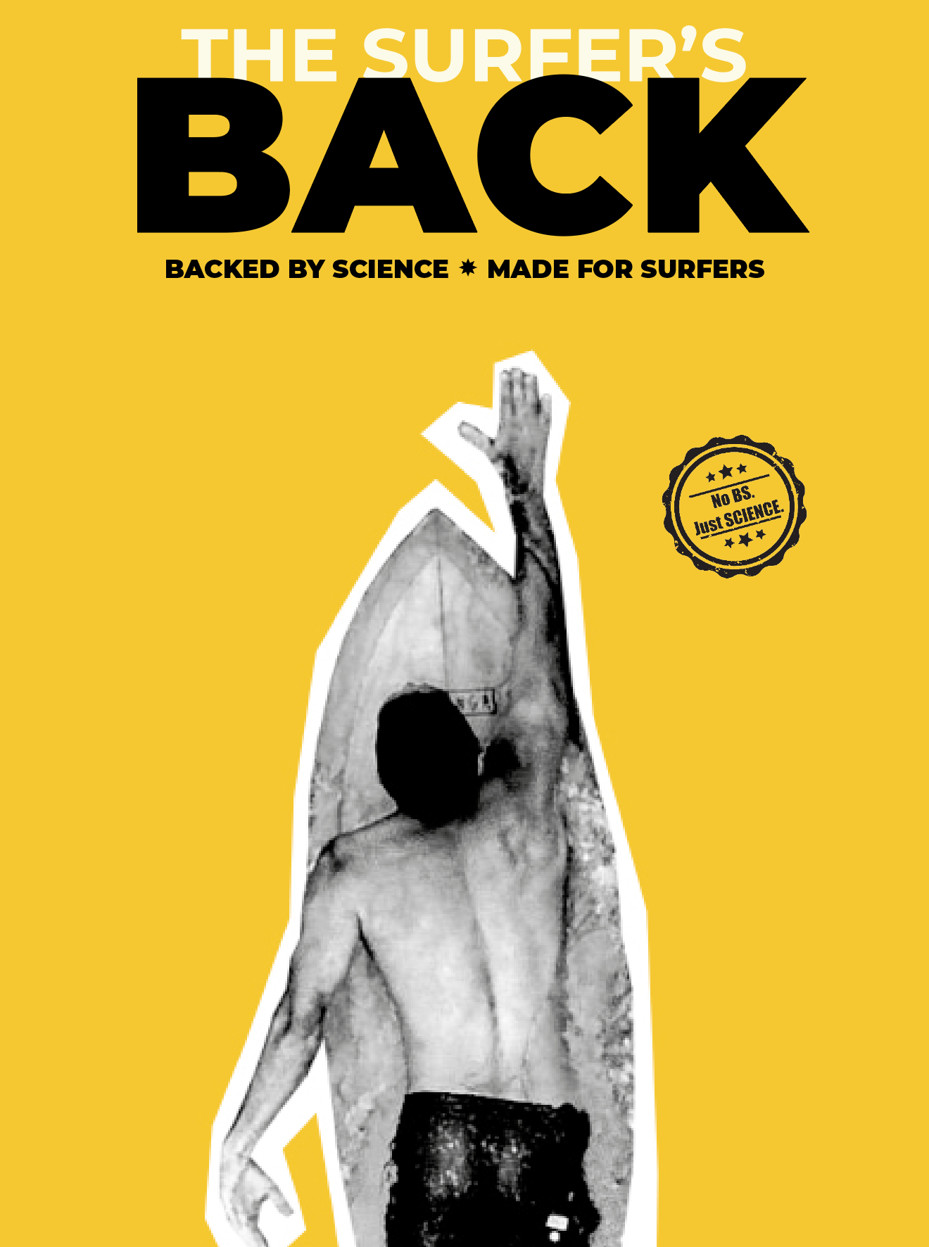 The Surfer's Back program cover, an evidence-based guide to back health, strength and performance for surfers