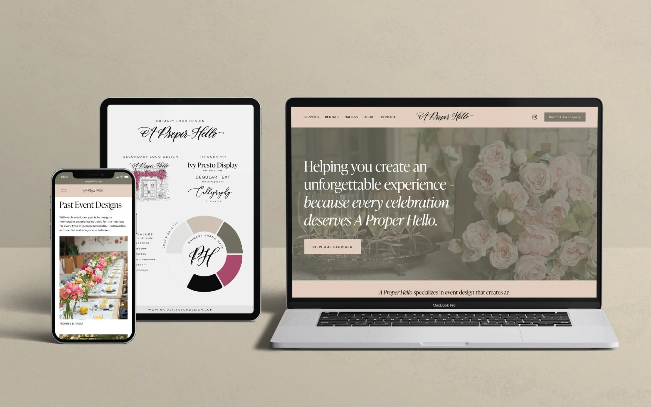 A Proper Hello | Event Design and Rentals