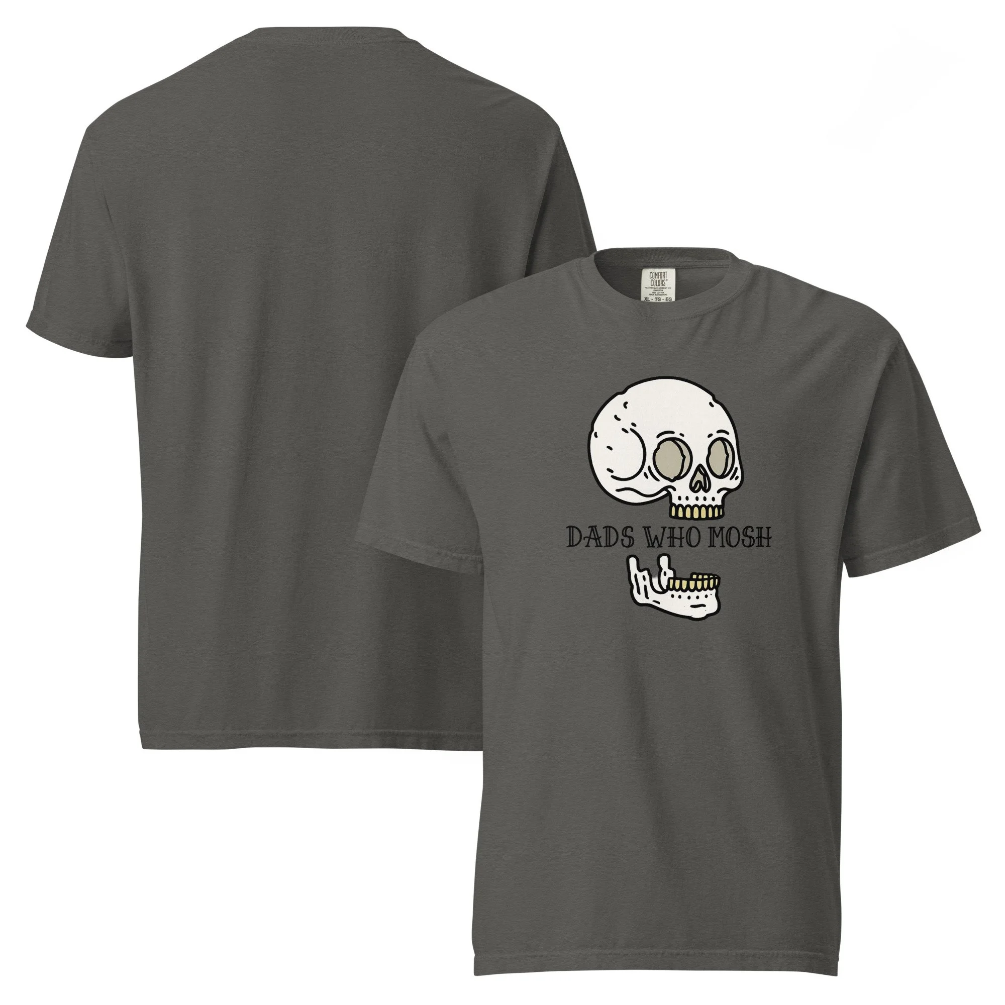 Dads Who Mosh Original Logo Heavyweight T-Shirt | Official OG Dad Metal Tee