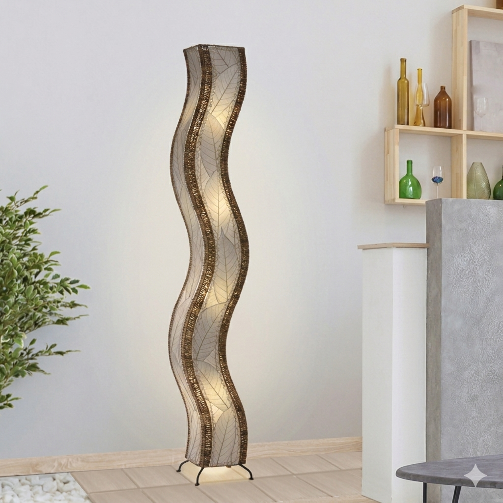 Wave Botanical Floor Lamp