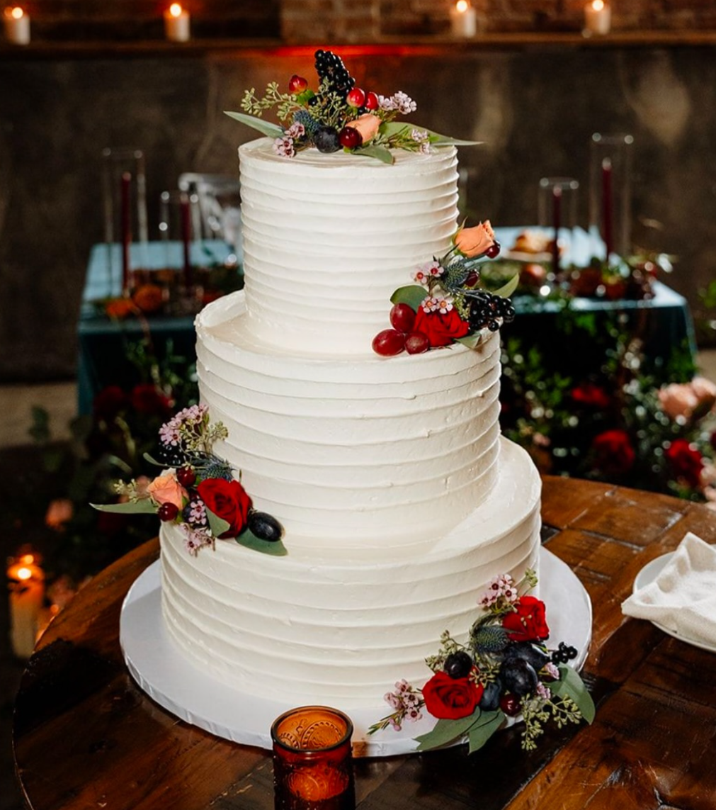 3 tier ridged cake