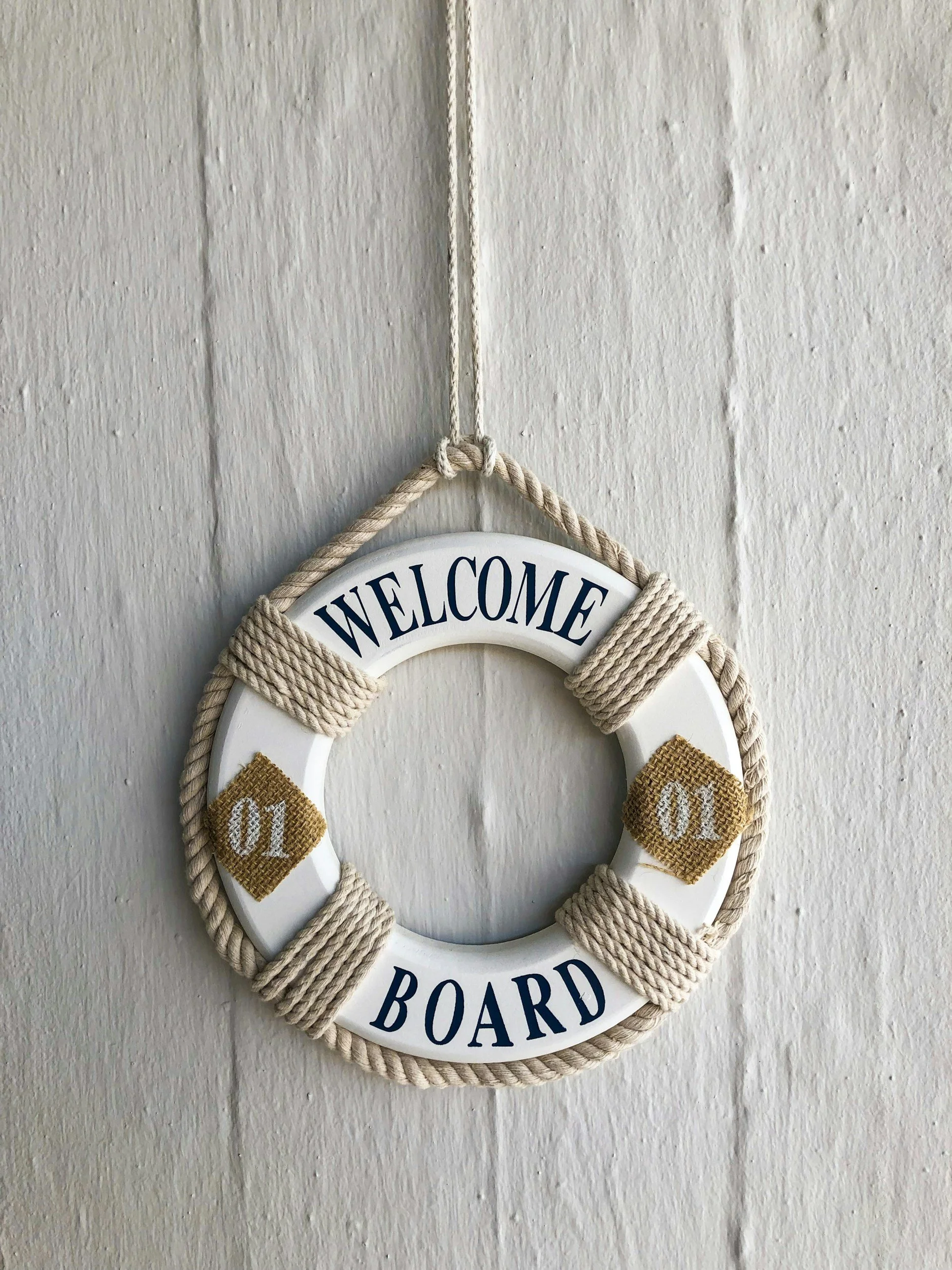 Decorative welcome sign