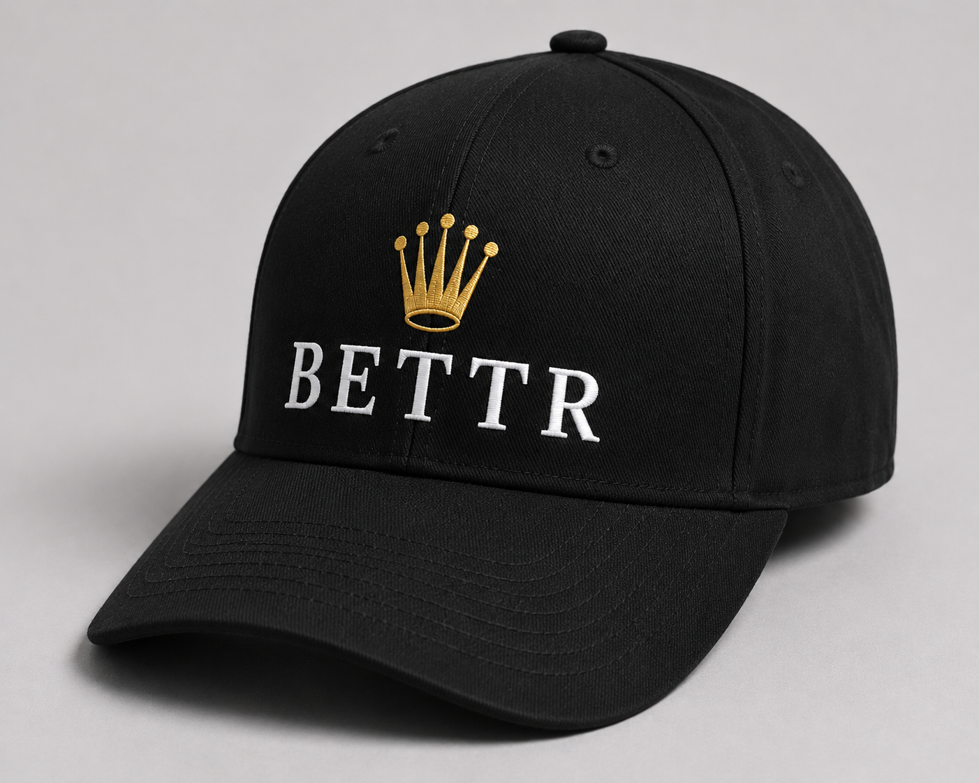 BETTR Crown - 5 Panel BLACK/ Hat