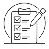Checklist with a pen next to it