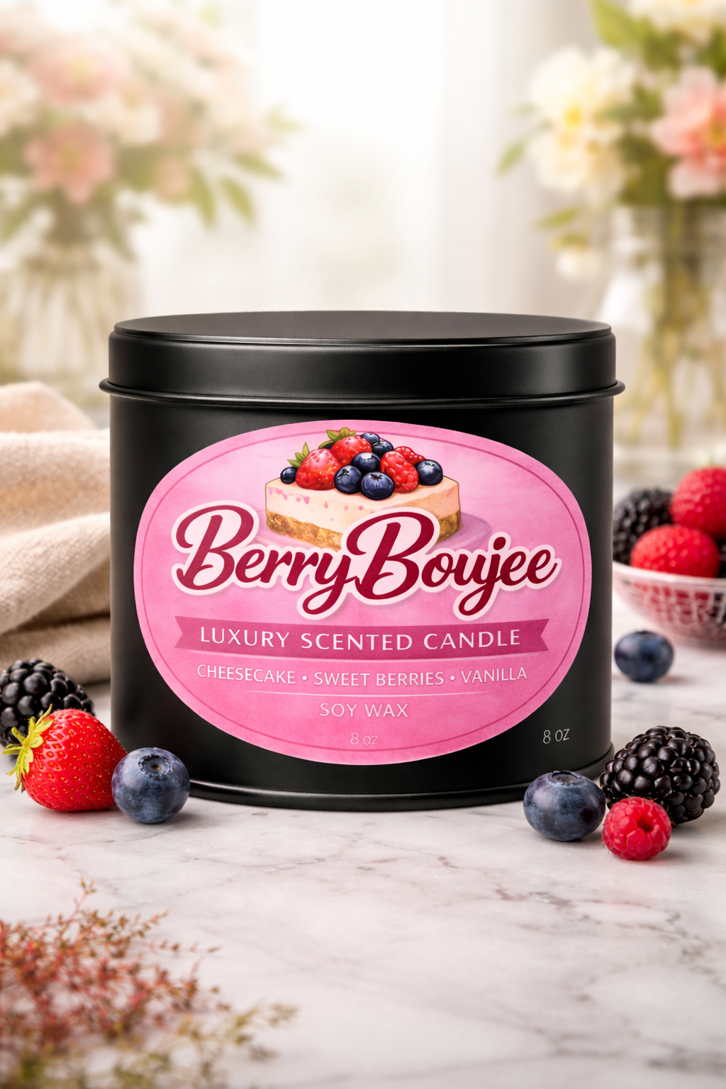 BerryBoujee Luxury Scented Candle
