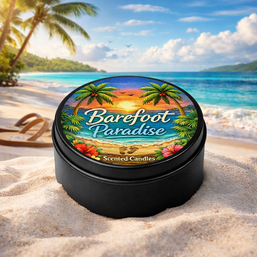 Barefoot Paradise Scented Candle