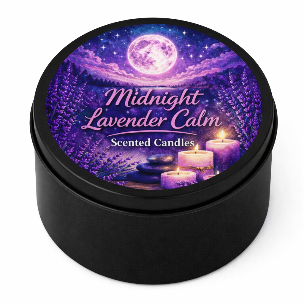 Midnight Lavender Calm Scented Candle