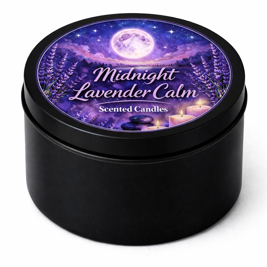 Midnight Lavender Calm Scented Candle