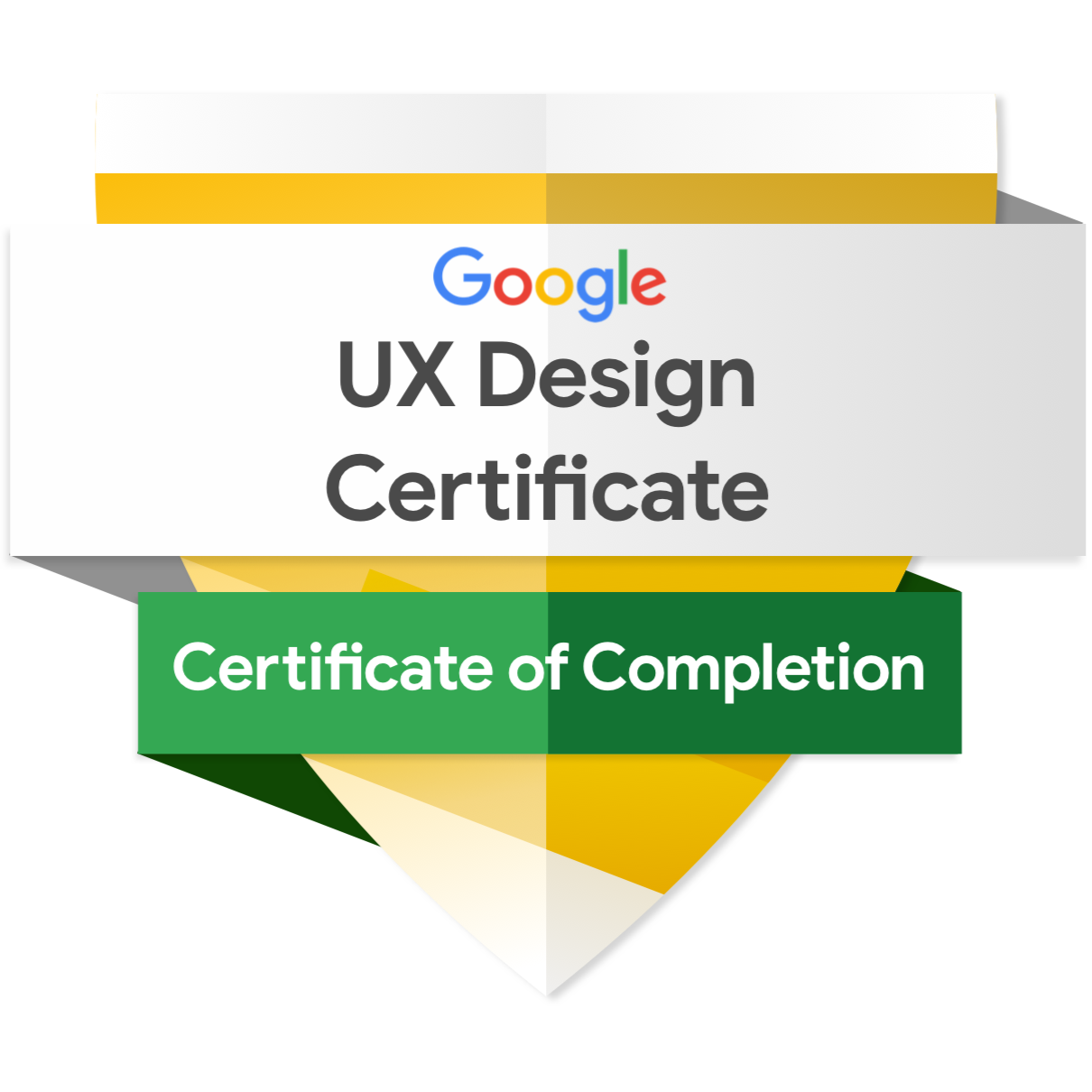Google UX Design Certificate — Certificate of Completion badge