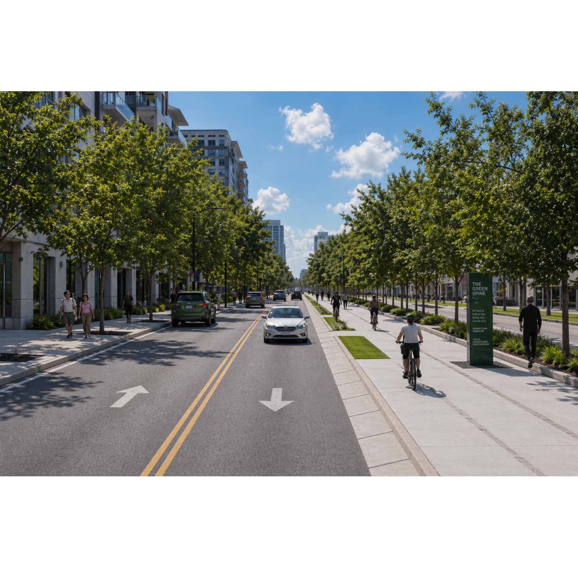 Cass United Future Street View, Biking, Walking, Green Spine