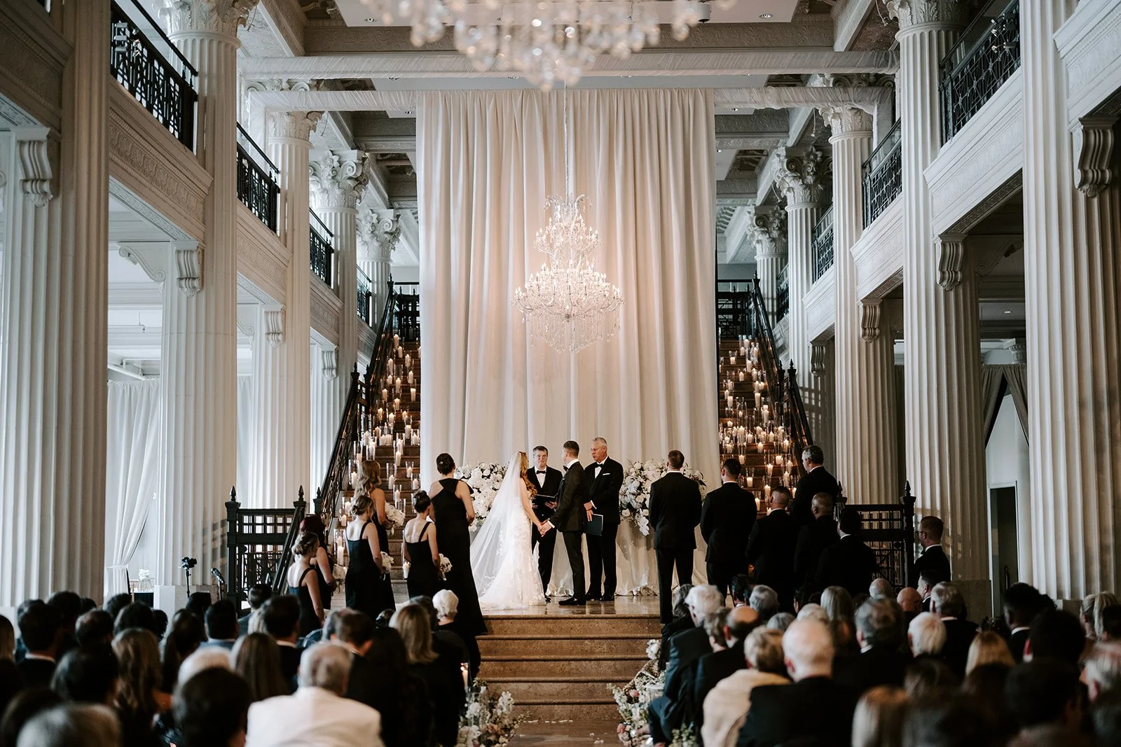 Ceremony Aisle view facing the landing