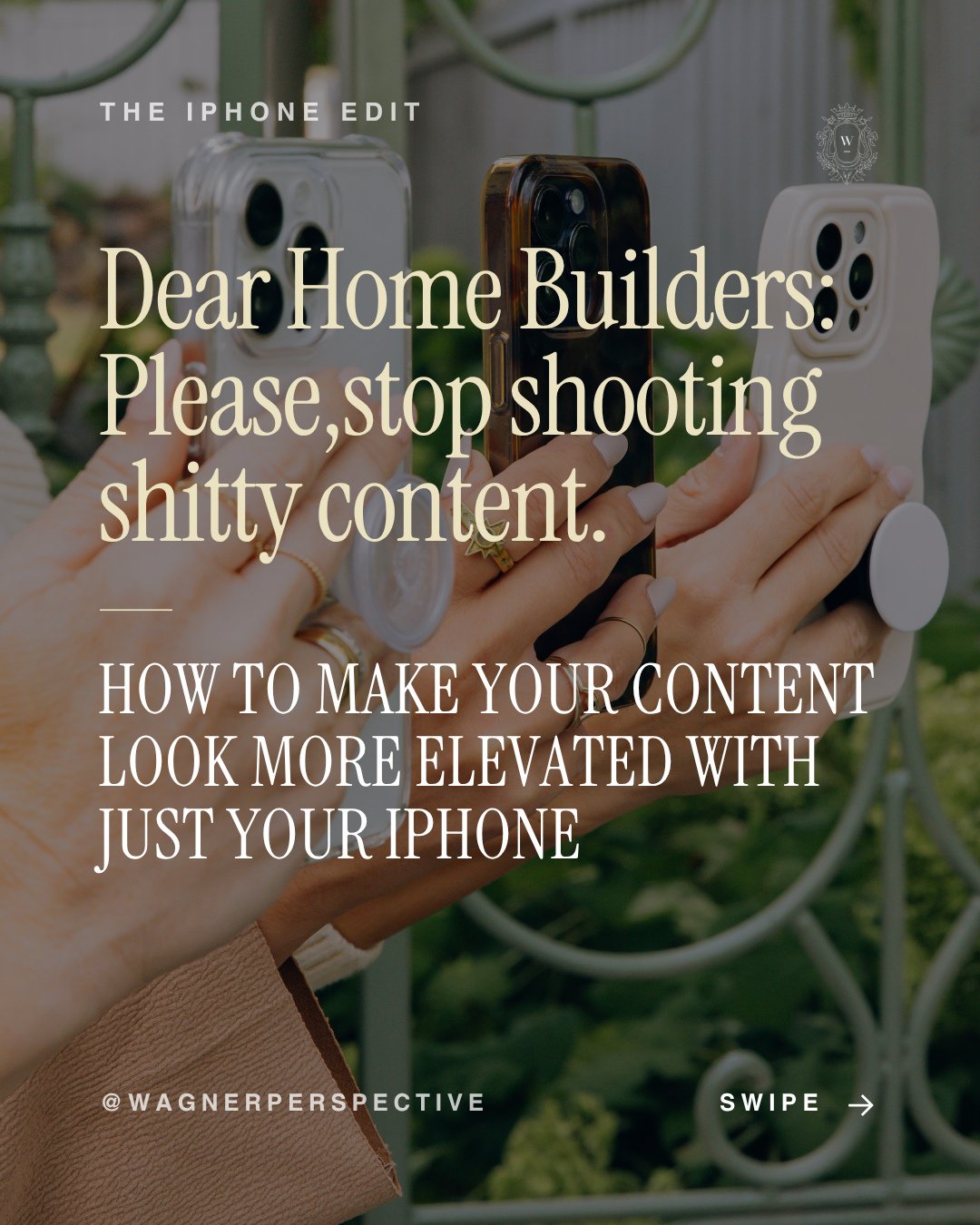 Home Builders, fear not! You guys don't need to be professional photographers and videographers to capture good content. What you need are better iPhone camera settings, and a steady arm. Don't worry, I have broken down both of these things to share 