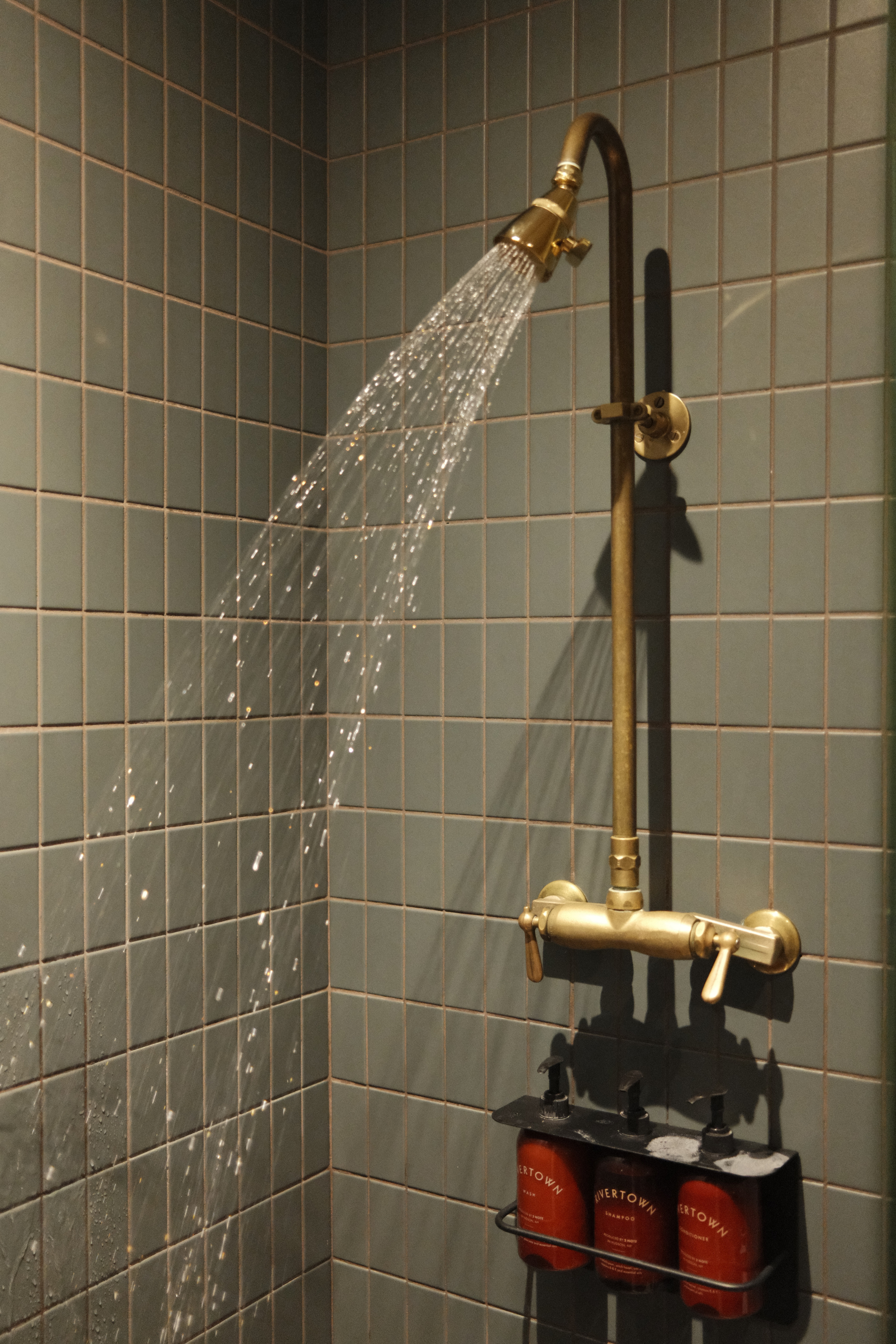Running shower