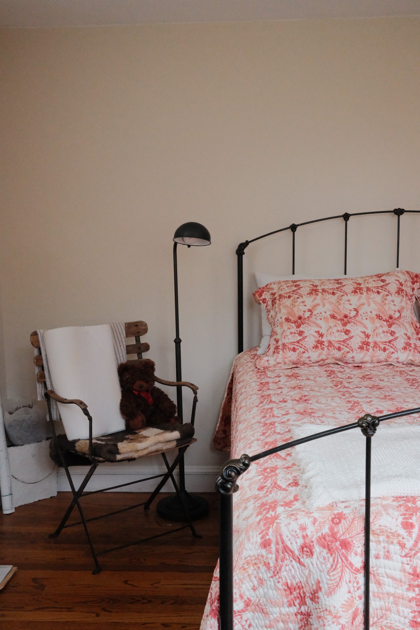 Bed and chair